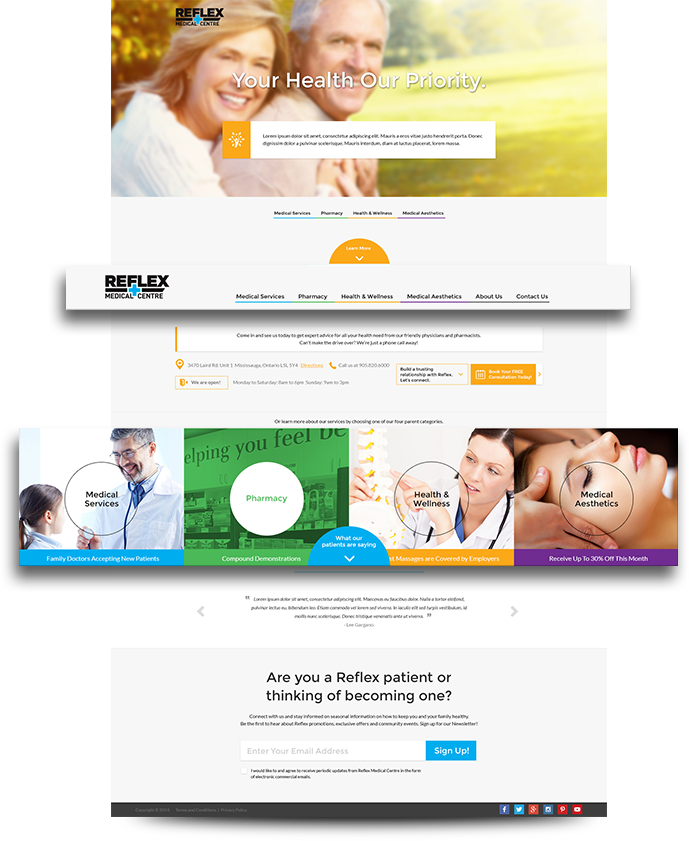 reflex-medical-centre-website-home-page